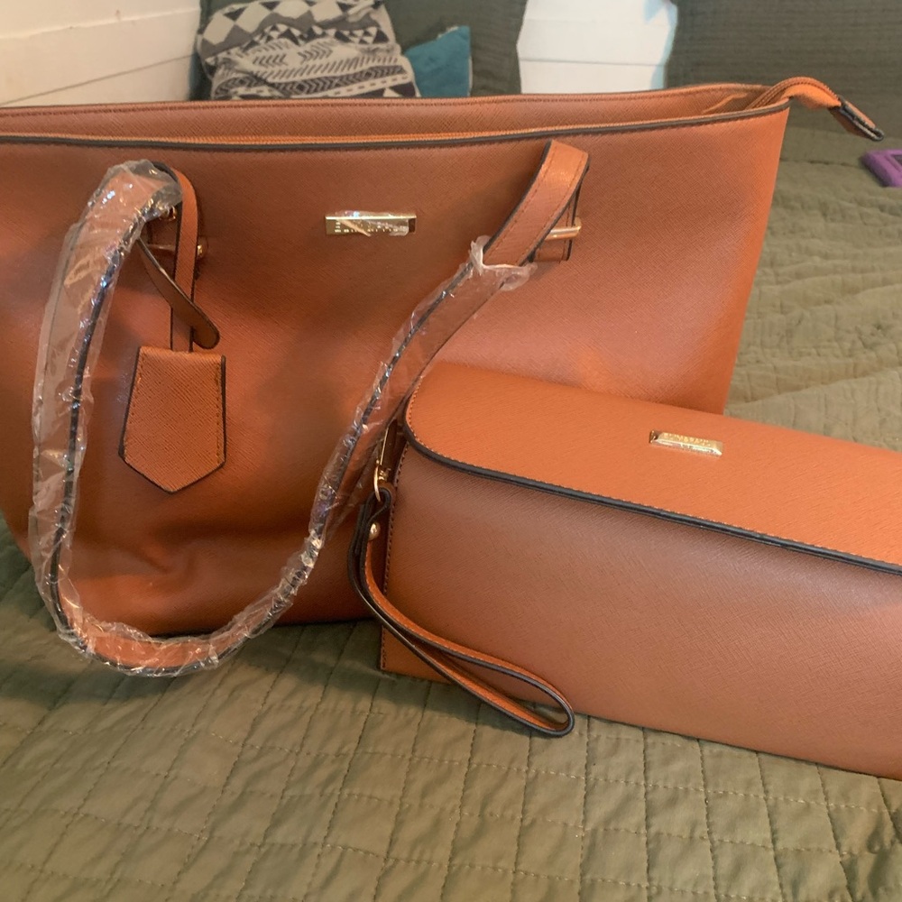 Amazon Brown Women's Tote Bag Set